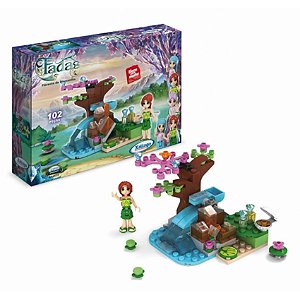 Blocos De Montar - Fadas Floresta De Diamantes Xalingo 102pç