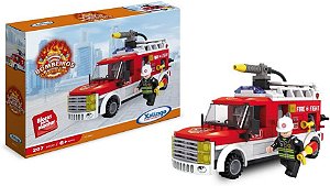 Blocos De Montar Bombeiros Caminhão - 207 Peças