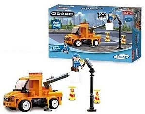 Blocos de Montar - Conserto Na Cidade - 122 Peças - Xalingo