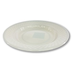 Prato Raso Melamina Branco 25cm