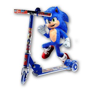 Patinete Infantil De Ferro 3 Rodas Com Luz Sonic