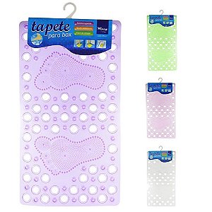 Tapete para box banheiro antiderrapante em pvc 65x35cm
