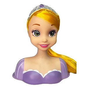 Boneca Princesas Rapunzel Busto 20Cm