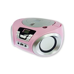 RADIO MICRO SYSTEM TOCA CD USB BLUETOOTH FM ROSA