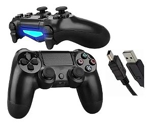 Controle Playstation 4 Com Fio Ps4 Led Joystick Video Game