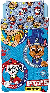 Colcha Dupla Face Solteiro Bouti Patrulha Canina 2 Peças