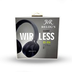 Headset Stereo Bluetooth Relog's ES-036 - Preto