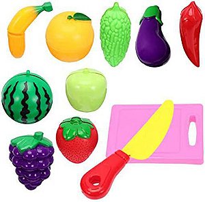 Kit Cozinha Frutas/Vegetais Com Cortes Velcro