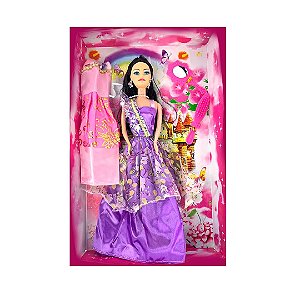 BONECA ISABELLA  FASHION COM  ACESSORIOS E ROUPINHA