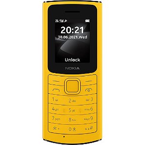 Celular Nokia 110 - Rádio FM e Leitor integrado 4G Amarelo