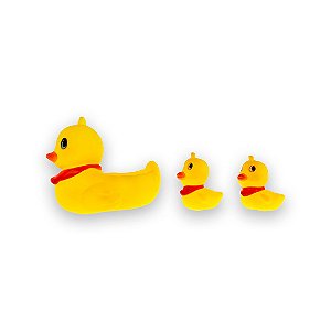 Pato De Borracha Para Banheira Kit Com 3 patinho
