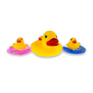 Pato De Borracha Para Banheira Kit Com 4 patinho