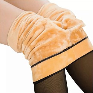 Meia Calça De Lã Termica Translucida Forrada Pelucia: 220 Gr
