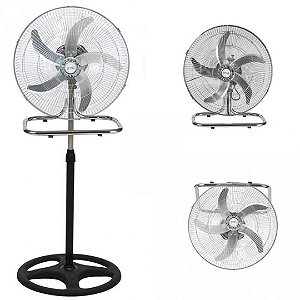 Ventilador 3 em 1 45cm Coluna Preto 70w 127v