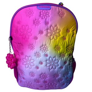 MOCHILA DE COSTA HAPPY GIRL CHENSON BORDADA GRANDE