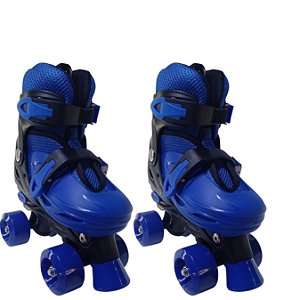 Patins De 4 Rodas Azul Elite Tamanho:36/39