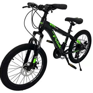 BICICLETA ARO 20 21 MARCHAS Cor:PRETO/VERDE