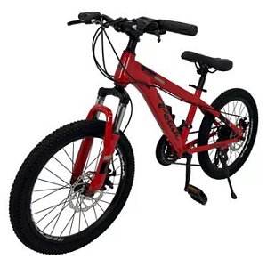 BICICLETA ARO 20 21 MARCHAS Cor:VERMELHO