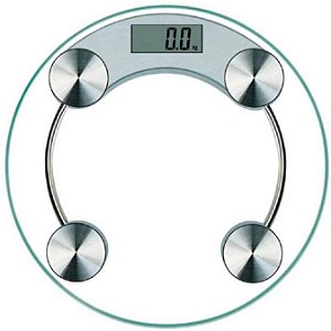 Balança Digital Corporal de Banheiro Vidro Temperado 180KG
