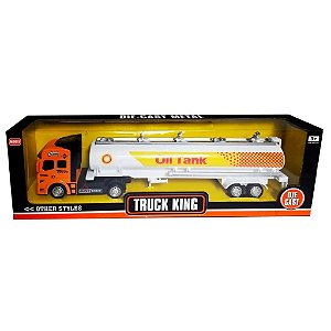 Caminhão Truck Tanque De Ferro e Plastico Colecionáveis 34cm