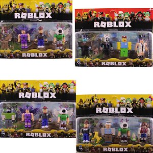 Cartelado 4 Bonecos Roblox Novo Modelo + Acessorios
