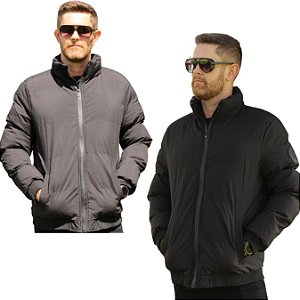 Jaqueta Masculina Bomber De naylon Casaco Impermeavel Tamanho:G Cor:Preto