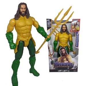 Boneco 30cm  articulado com som e led Personagem:AquaMen