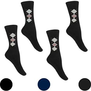 KIT COM 2 PARES DE MEIA TAMANHO 39-45 CANO LONGO COR ESCURAS