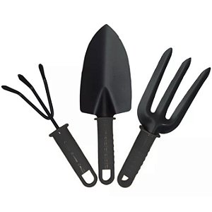 KIT PARA JARDIM 3 PECAS- AÇO FORTE