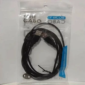 CABO DE DADOS USB A 2.0 MACHO PARA USB A 2.0 MACHO 2 METRO
