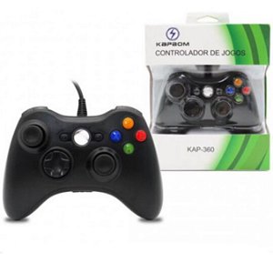 Controle Com Fio Para Xbox 360 Compatível Com Pc