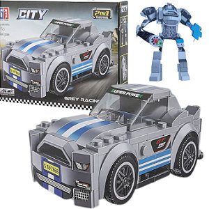 Bloco De Montar Brinquedo Racing City  194pç 2em1 Car mod:5
