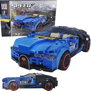 Bloco De Montar Brinquedo Speed Racing 2em1 Carro G Modelo:3