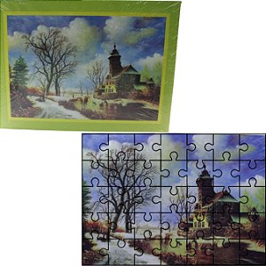 QUEBRA-CABEÇA 500 PEÇAS JOGSAW PUZZLE CASA,PESSOAS BRINCANDO
