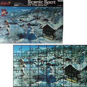 QUEBRA-CABEÇA 500 PEÇAS JOGSAW PUZZLE VILAREJO NEVE
