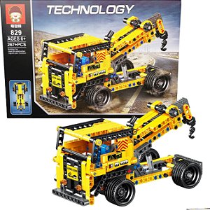Bloco De Montar Brinquedo Technology Guincho 267 pç