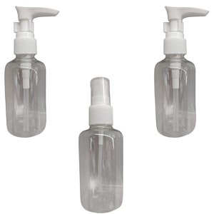 KIT VIAGEM 3 PCS 75 ML- SPRAY E  PUMP