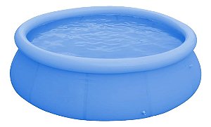 Piscina Em Pvc Com Borda Inflavel Redonda 2490 Litros