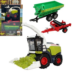 COLHEITADEIRA SEIFA FAZENDEIRO EMPLEMENTOS AGRICULA SOM LUZ