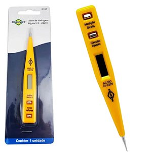 Chave de Teste Voltagem E Corrente Digital 12-220V Brasfort