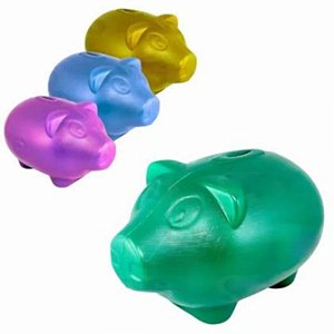 Cofre Porco Grande Plástico Mini Toys 0998