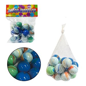 Bola de Gude Leitosa 25MM 20 Unidades FUY958