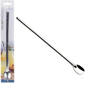 Colher Bailarina Para Suco Aço Inox 30CM Top Útil TOP1044