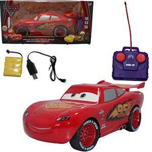 Brinquedo Carrinho de Controle Relâmpago McQueen Grande 30cm