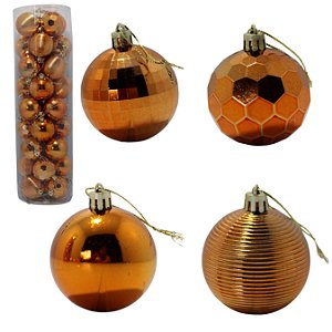 Kit Decoração Enfeite Bola de Natal 6cm 36 Unidade