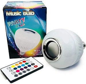 LÂMPADA DE LED COM SOM BLUETOOTH - LEON GTS