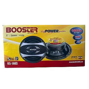 Par de Alto Falantes Booster 6 Polegadas 4 Vias