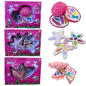 Kit Estojo de Maquiagem Infantil Happy Girls Fundo do Mar