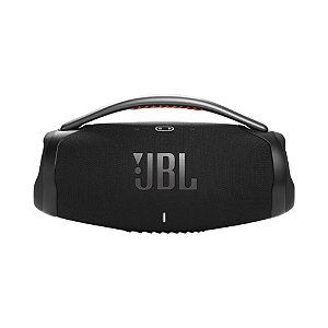JBL Caixa de Som, Boombox 3, Bluetooth, À Prova D'água e Poeira - Preto