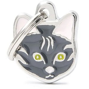 Identificador de Animal de Estimação MyFamily Friends - Gato de Pêlo Curto Cinza
